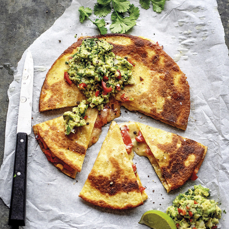 Quesadillas med avokadoröra