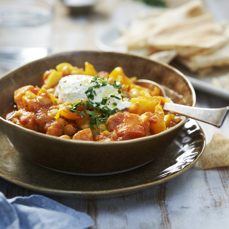 Vegetarisk kikärtsgryta