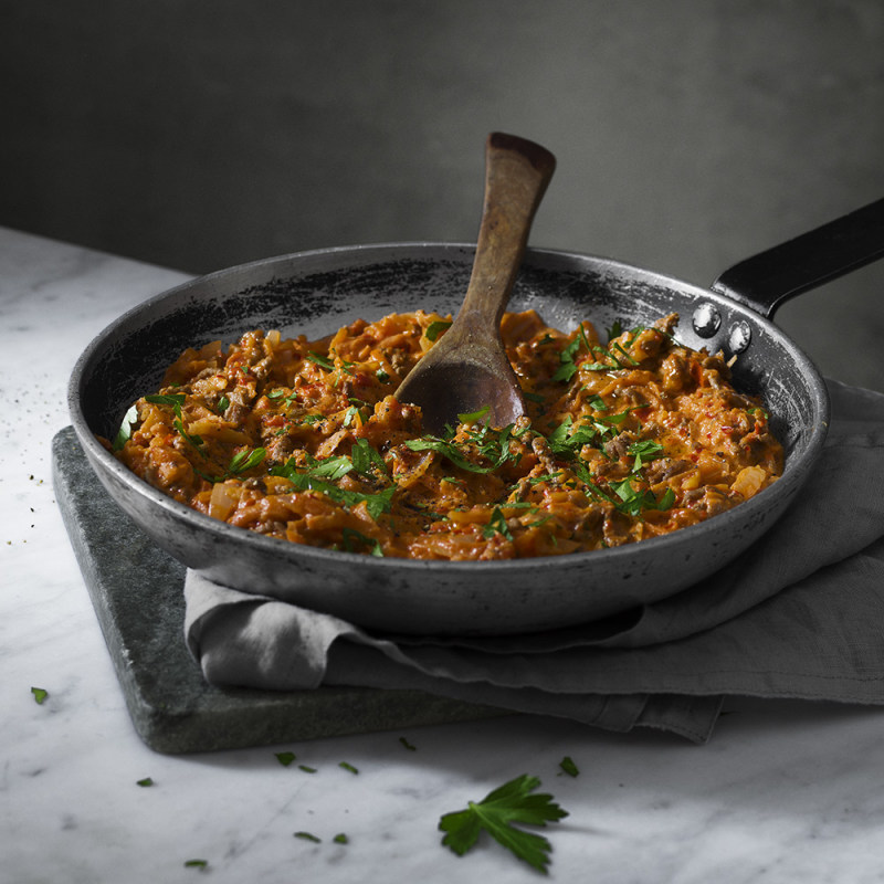 Köttfärssås med linser