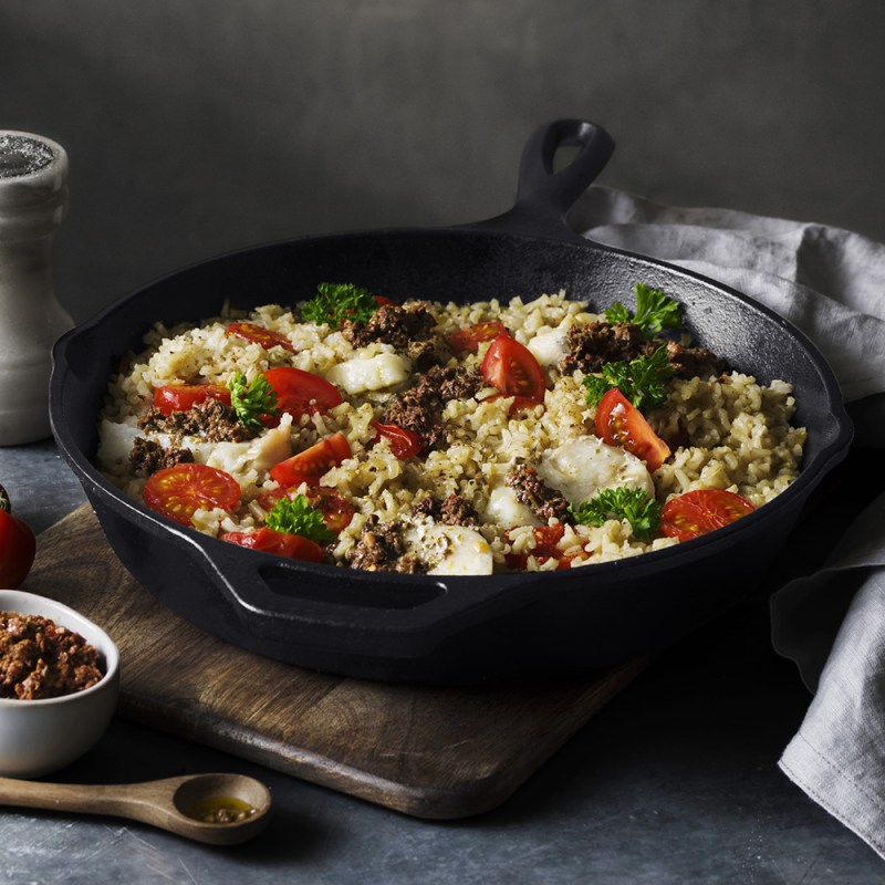 Fisk med ris och tapenade – one pot
