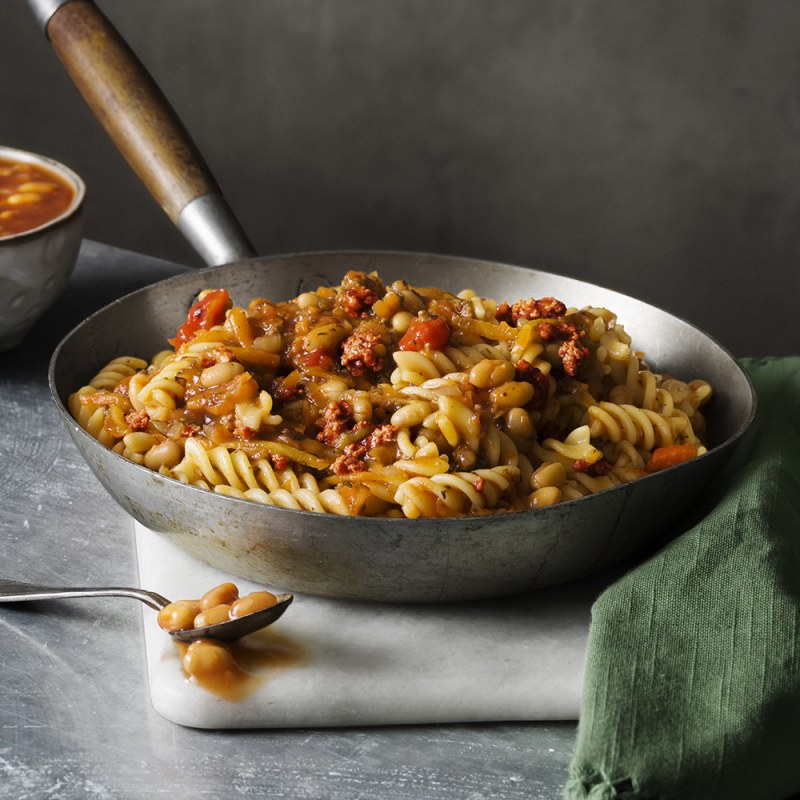 One pot pasta med köttfärssås