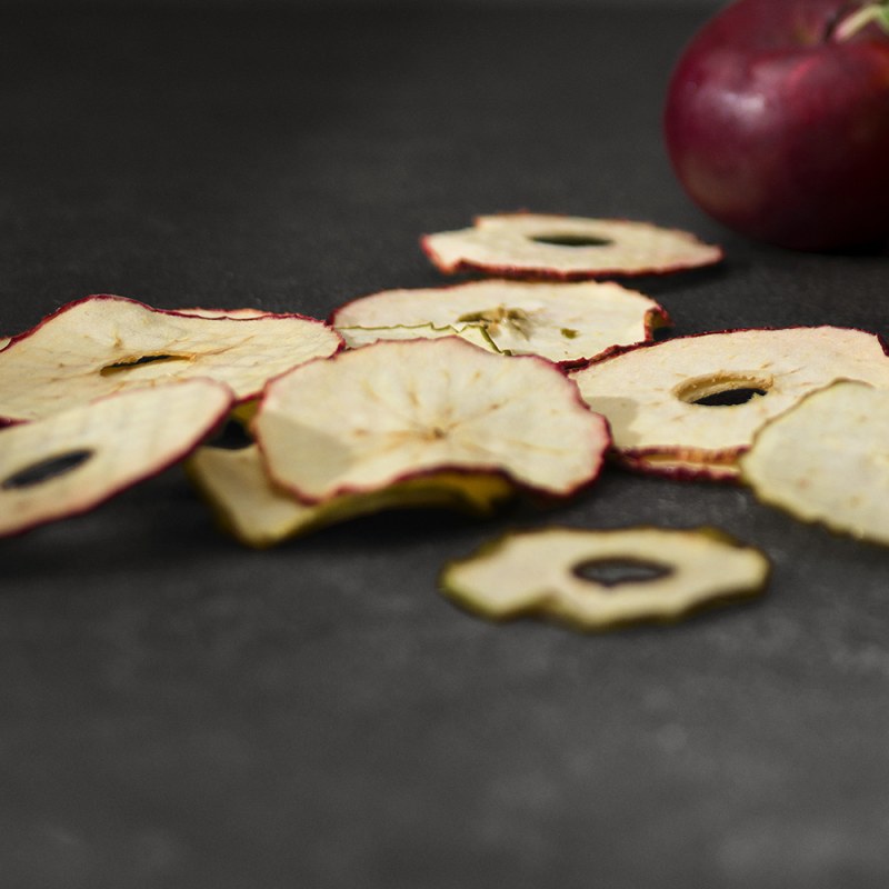 Torkade äppelchips
