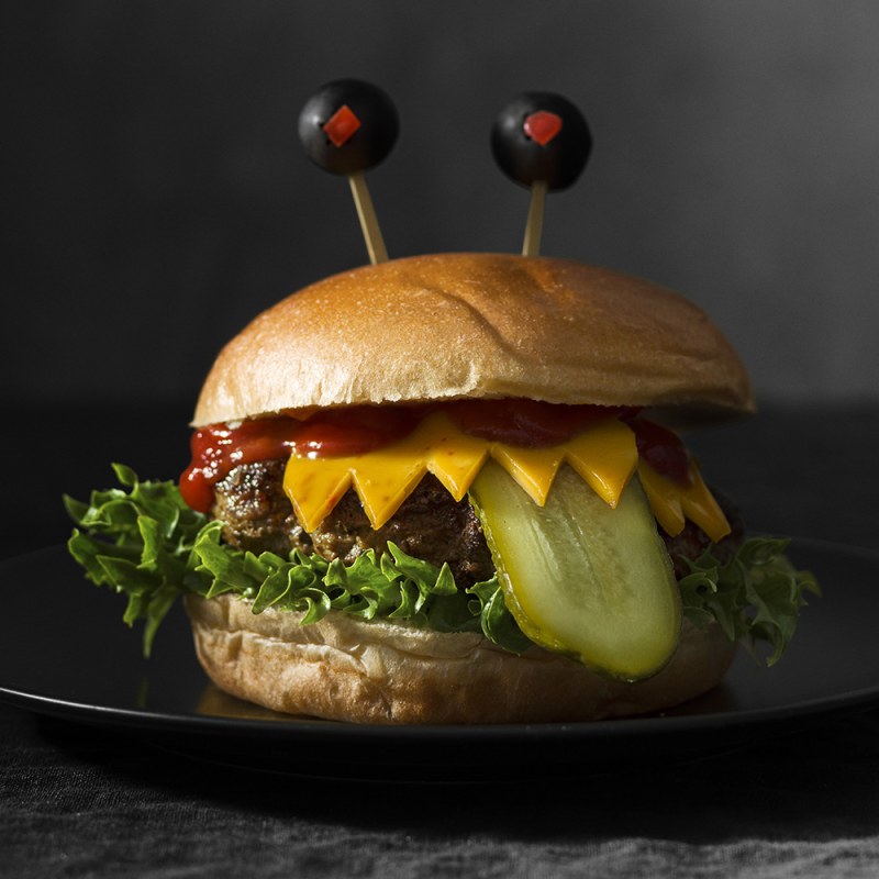 Hamburgare till halloween