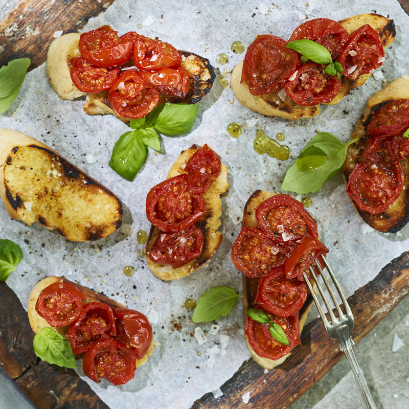 Varm bruschetta