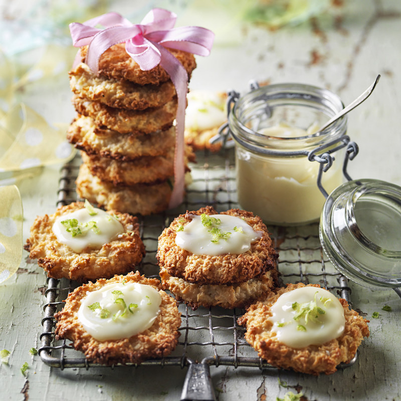 Kokoskakor med lime
