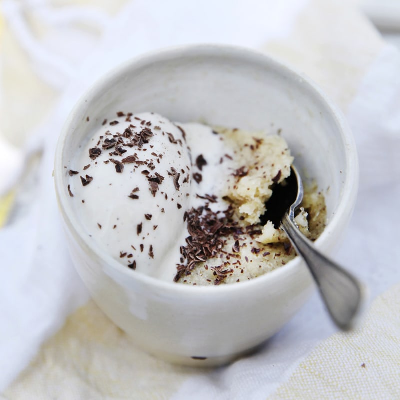 Mug cake med choklad