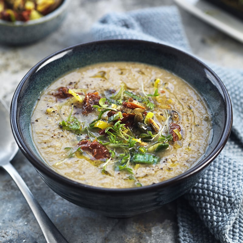 Vegansk champinjonsoppa