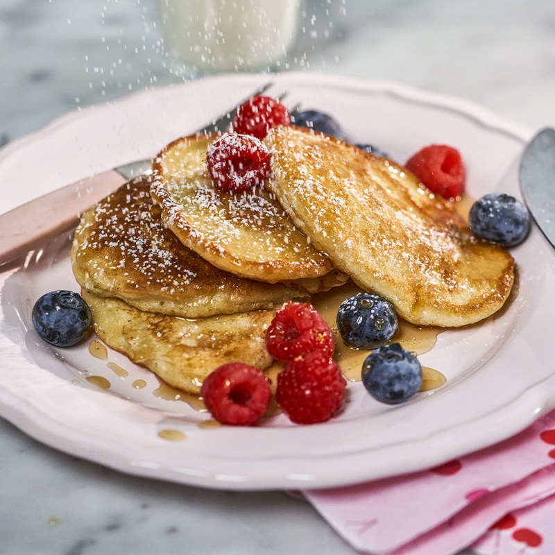 Fluffiga amerikanska pannkakor