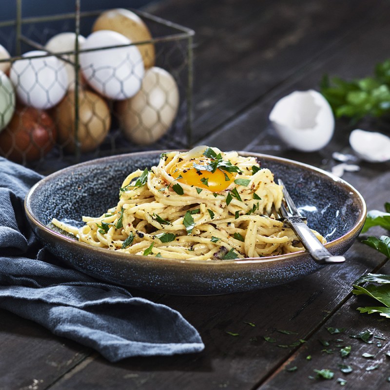 Halloumi carbonara