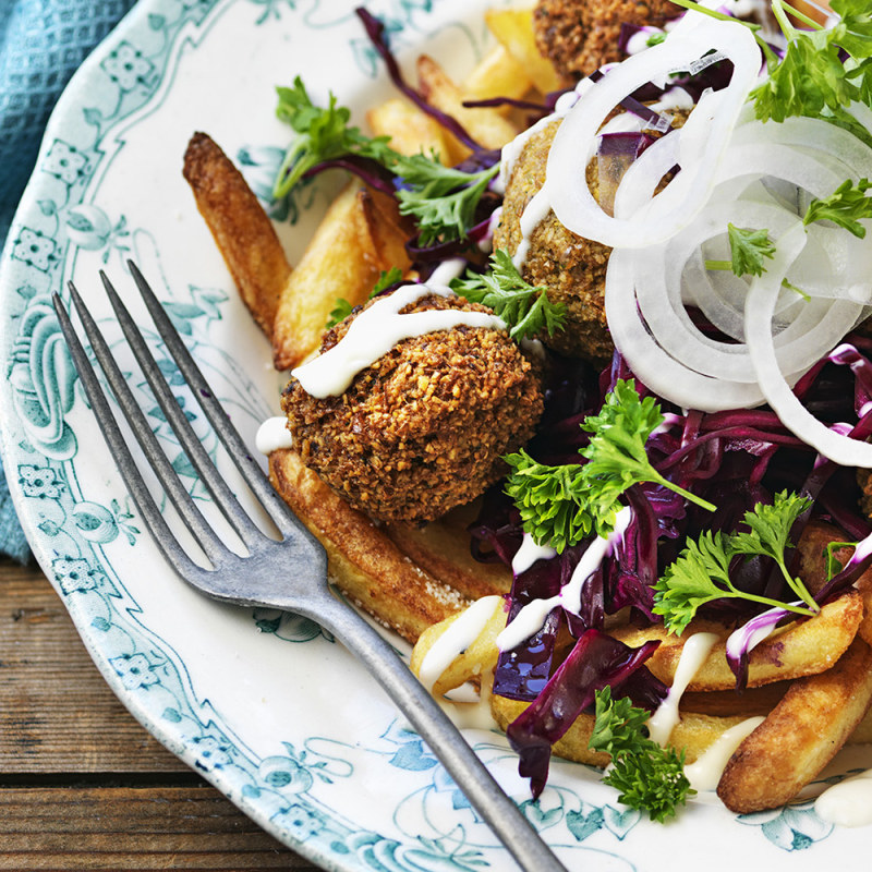 Hemgjord falafel