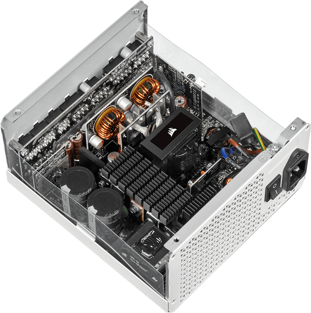 RM White Series™ — 850 Watt 80 PLUS Gold Fully Modular ATX PSU (Refurbished)