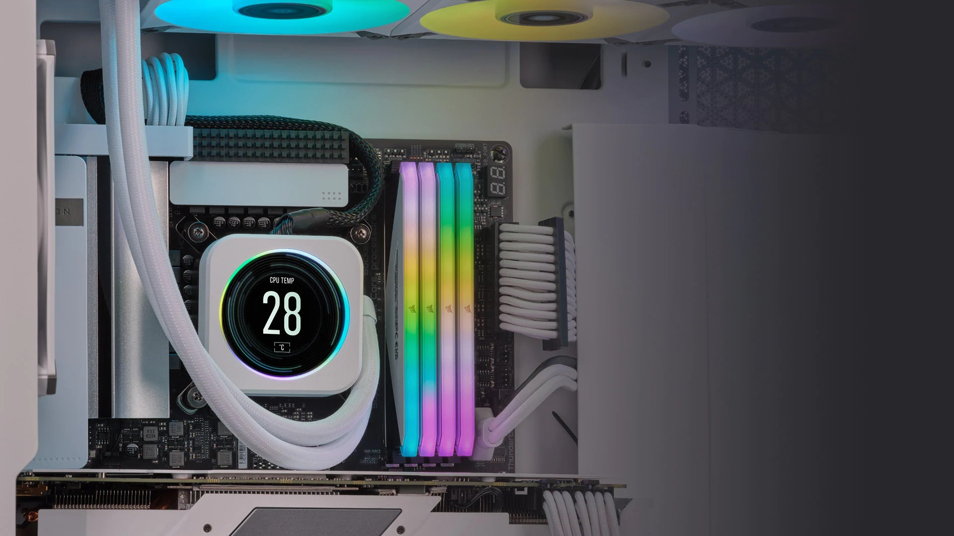 iCUE ELITE CPU Cooler LCD Display Upgrade Kit — White