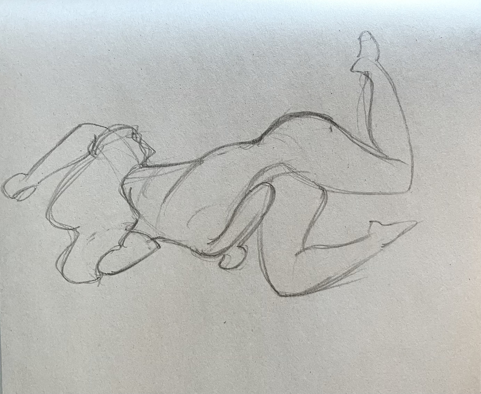 Figure Drawing Ground Pose