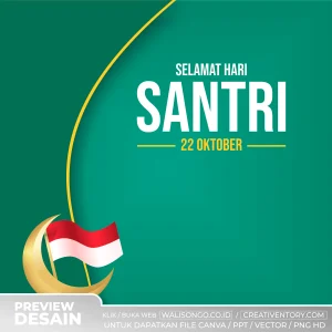 Background Ucapan Hari Santri Keren Terbaru