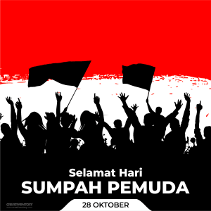 Desain Ucapan Sumpah Pemuda Keren Penuh Semangat