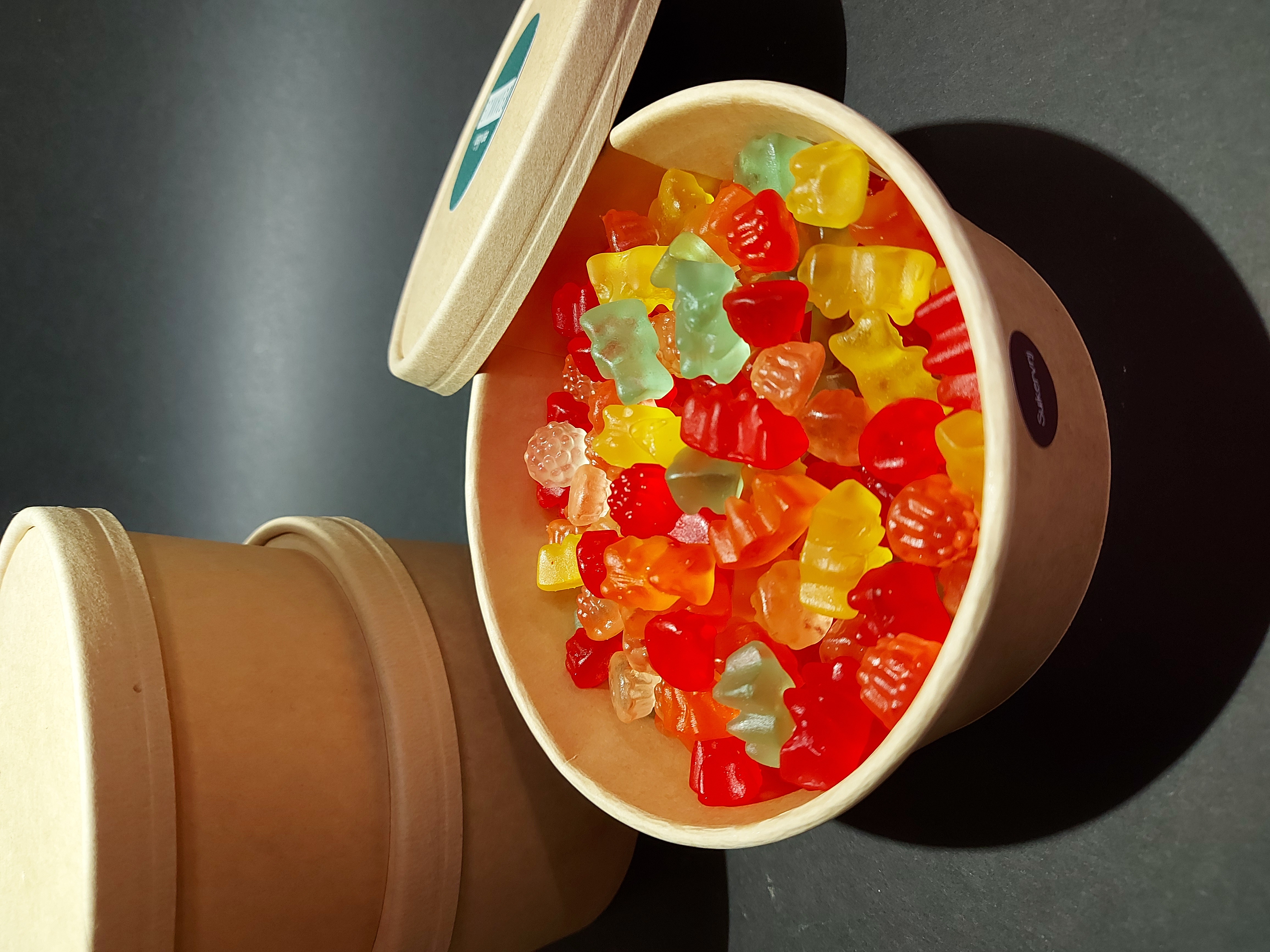 Snoep box met 500 gr suikervrije geoliede snoepen