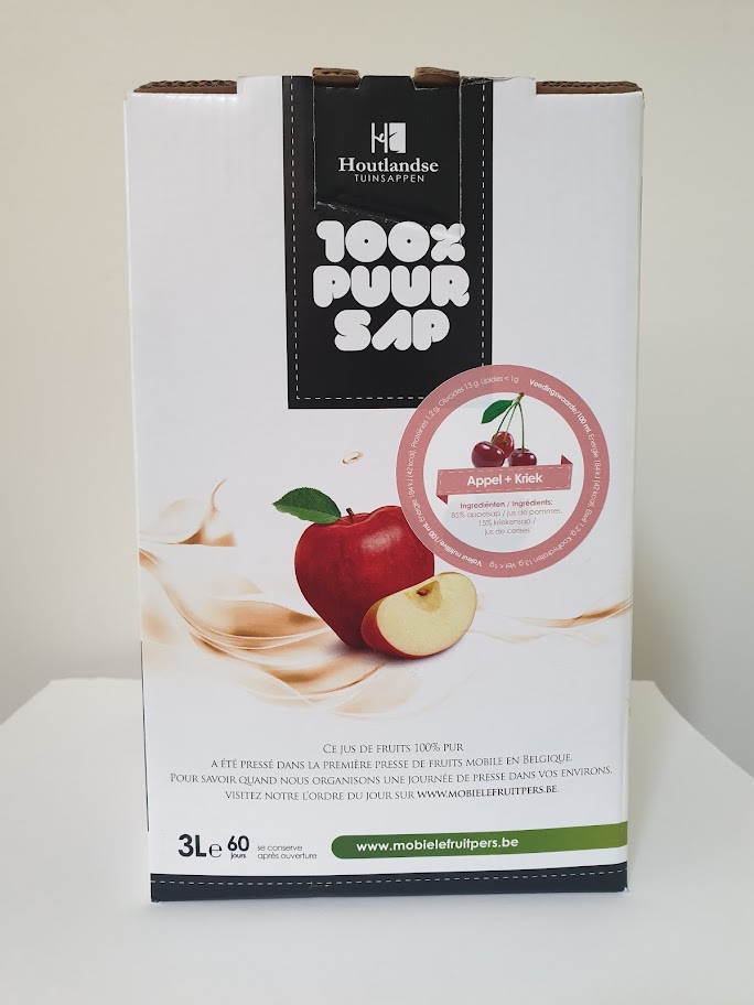 Vers geperst fruitsap : appel + kriek