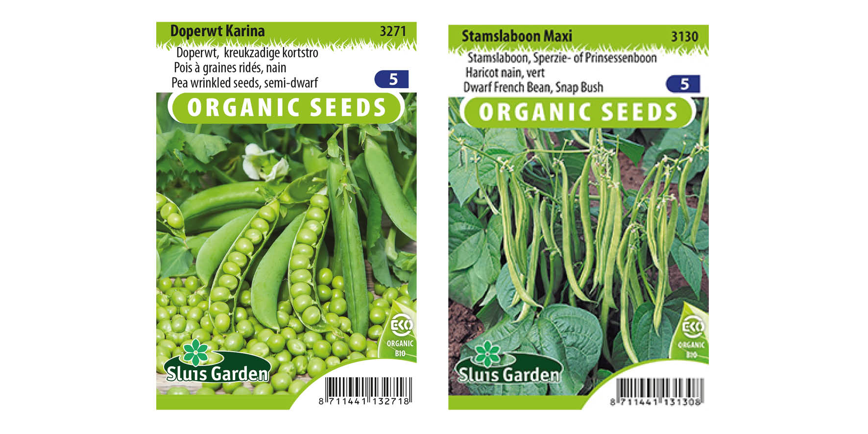 Erwten en bonen Bio (art nr 5)