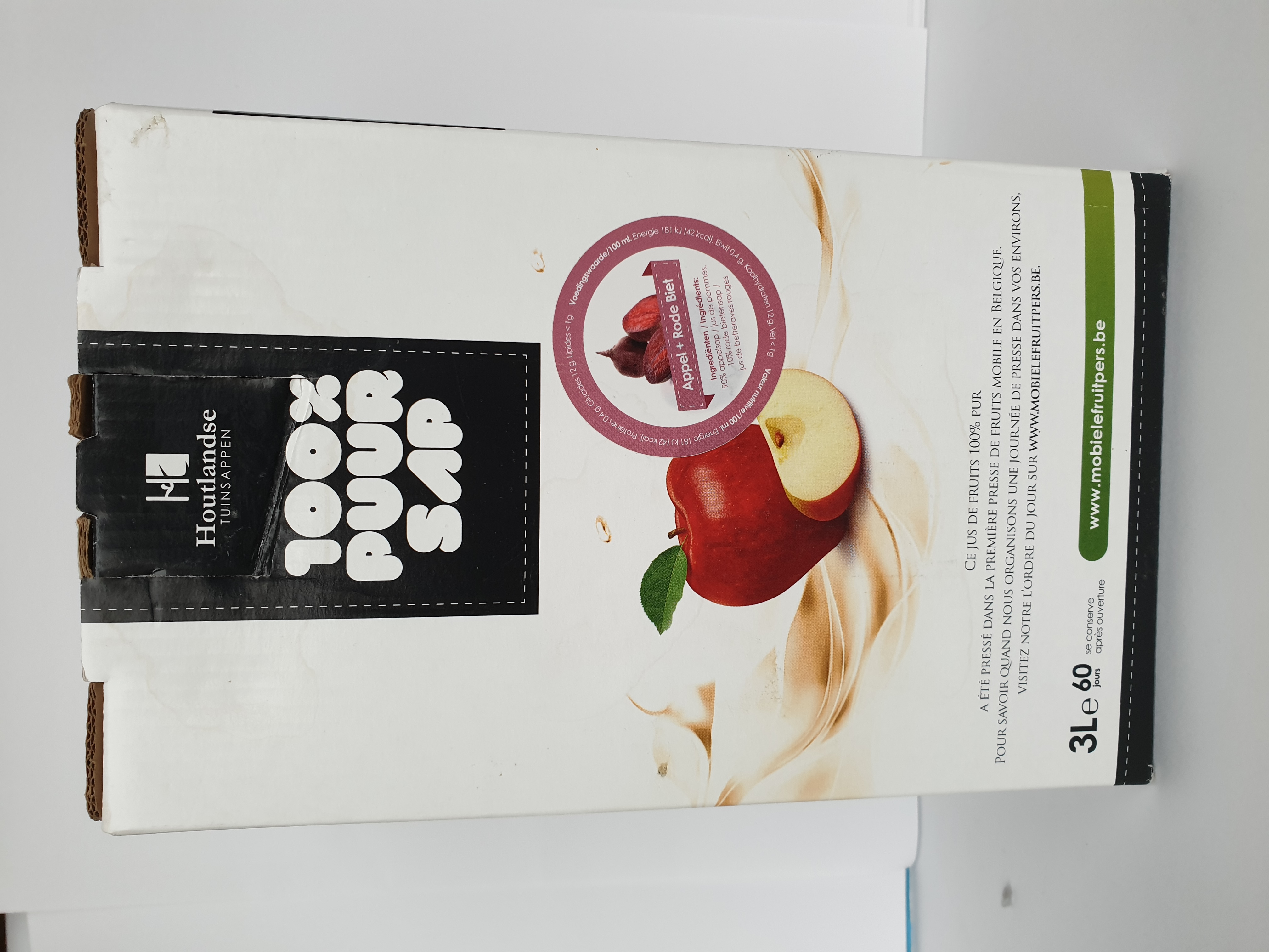 Vers geperst fruitsap : appel + rode biet