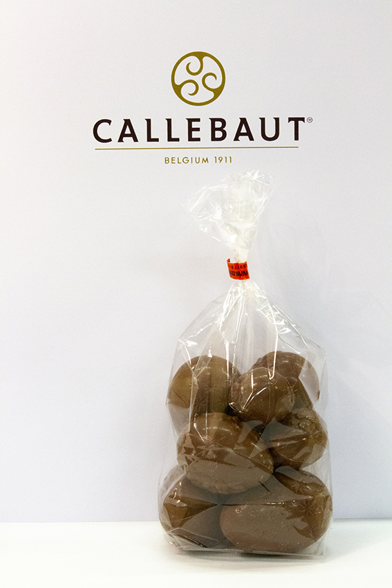 250 gr paaseieren: melkchocolade in mica zak