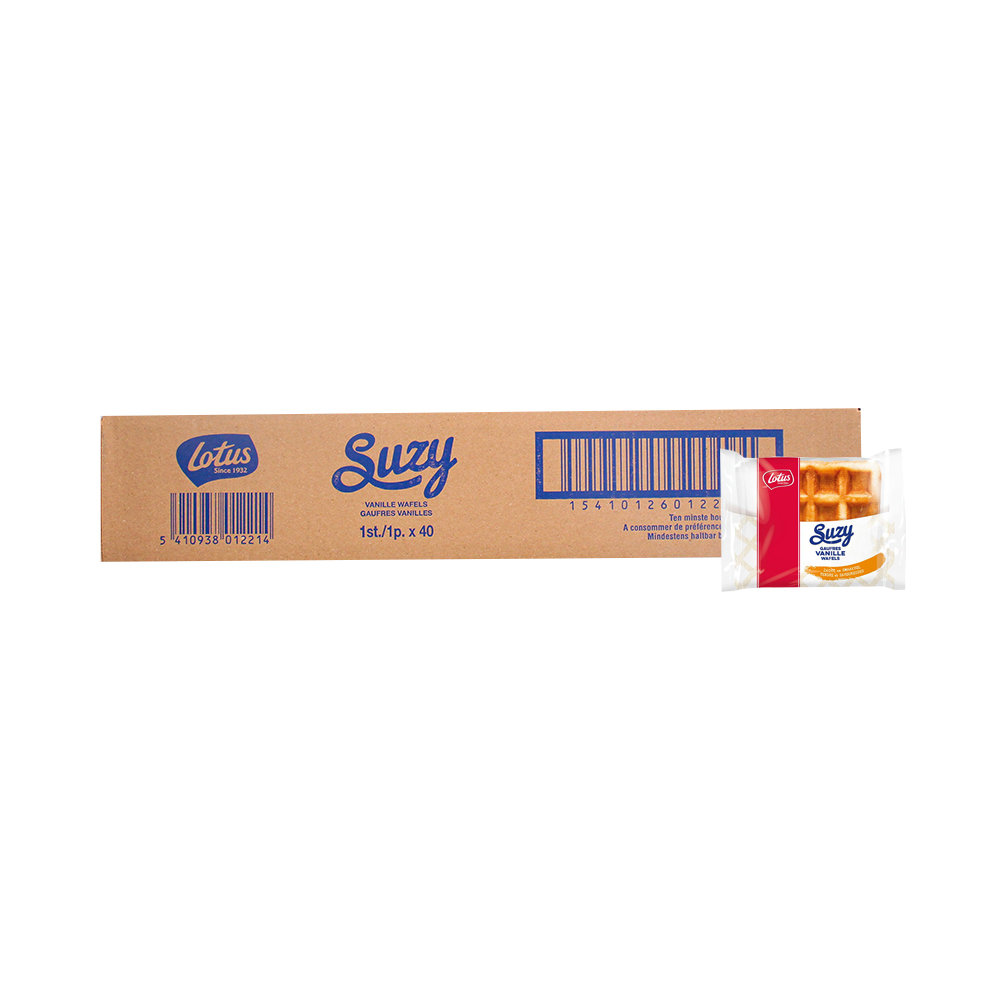 Lotus Suzy Vanillewafels in omdoos - 40 stuks - 1120g