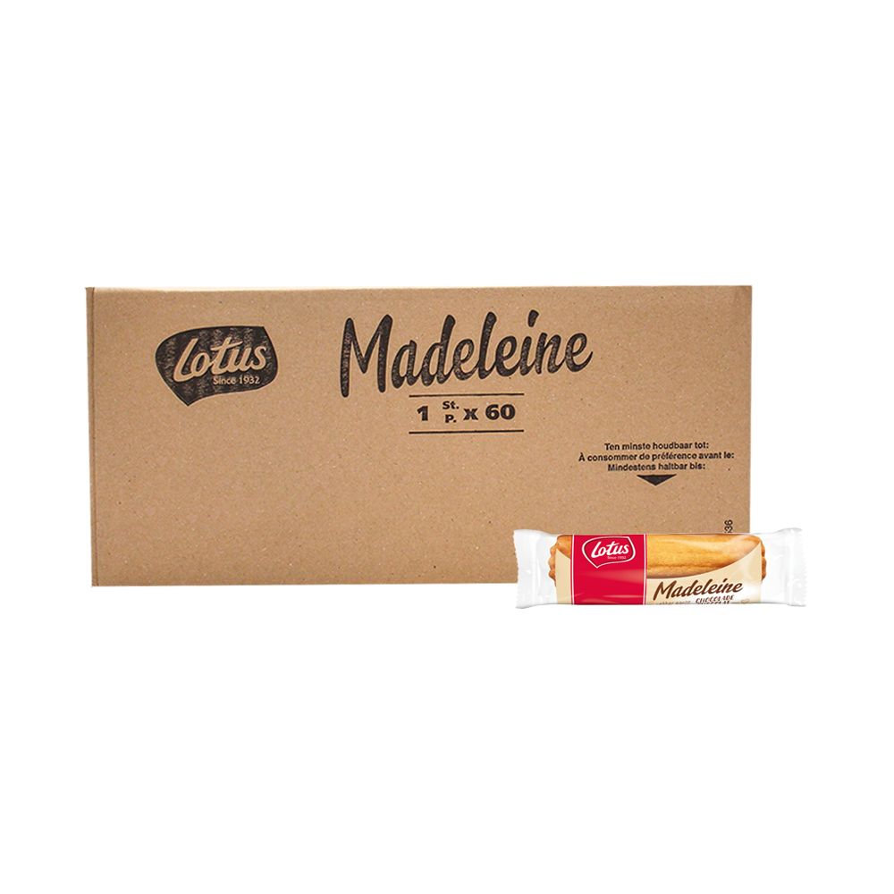 Lotus Madeleine cakejes in omdoos - 60 stuks - 1500g