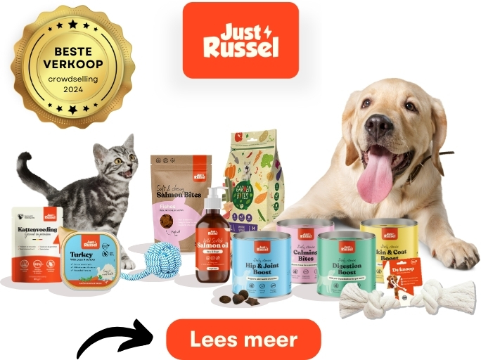 Meest succesvolle verkoop - Just Russel, lekkers voor je huisdier