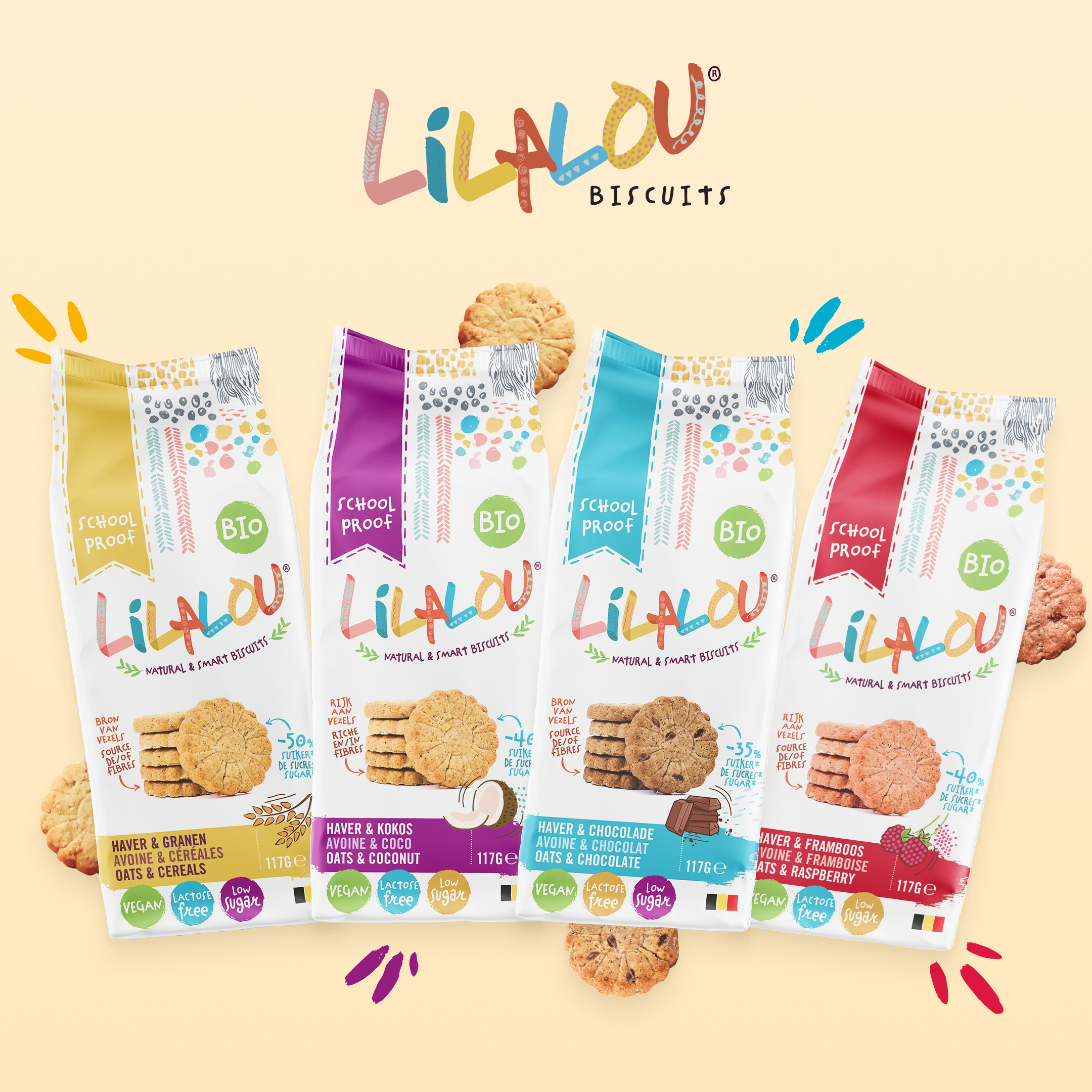 LilaLou haver & granen koekjes