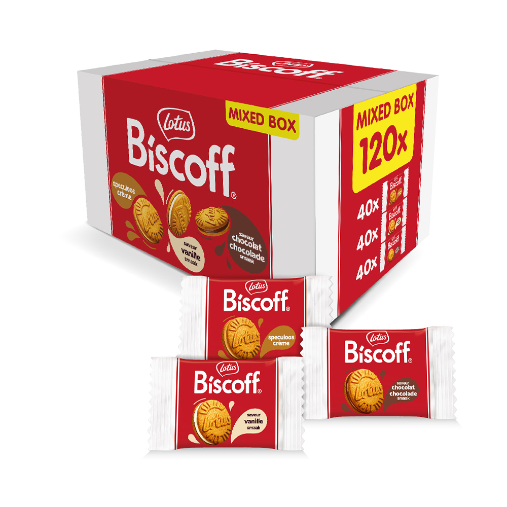 Lotus Biscoff gevuld mix - 120 stuks - 1200g