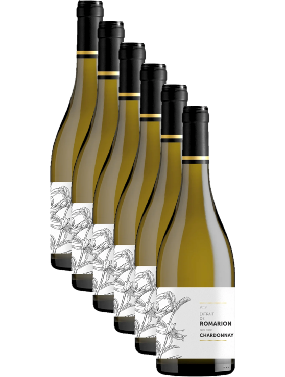 doos ( 6 flessen ) Extrait de Romarion chardonnay