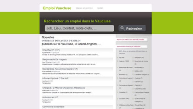 emploivaucluse.com les annonces d’emploi dans le Vaucluse