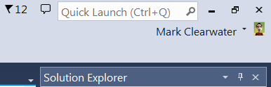 Visual Studio’s Quick Launch feature.