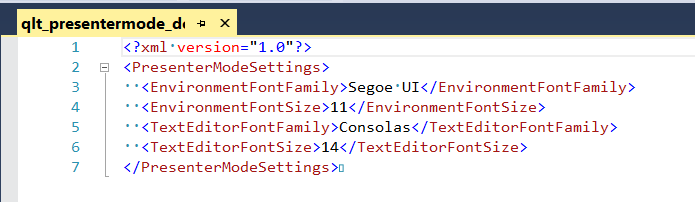 Your presenter mode settings configuration