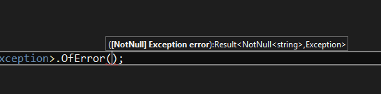 NotNull Annotation Shown by Visual Studio help.