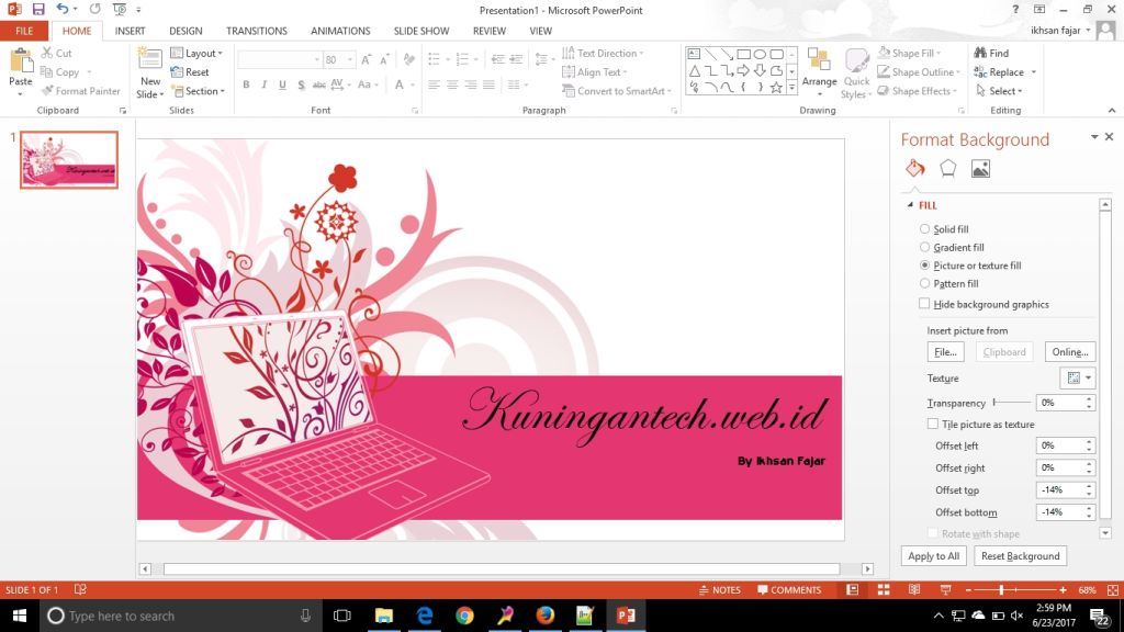 contoh implementasi gambar