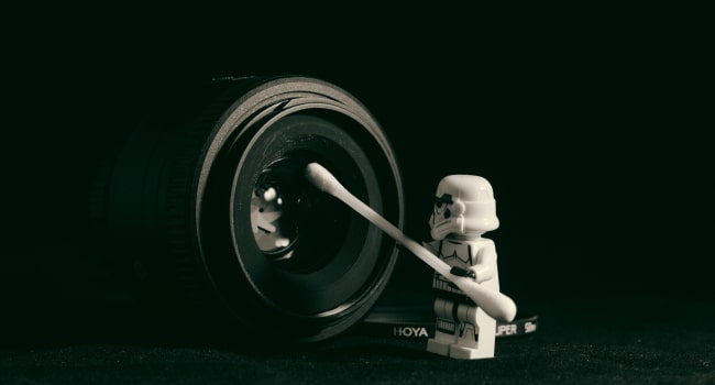 Stormtrooper Cleaning Camera
