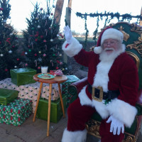 Santa and Real Reindeer