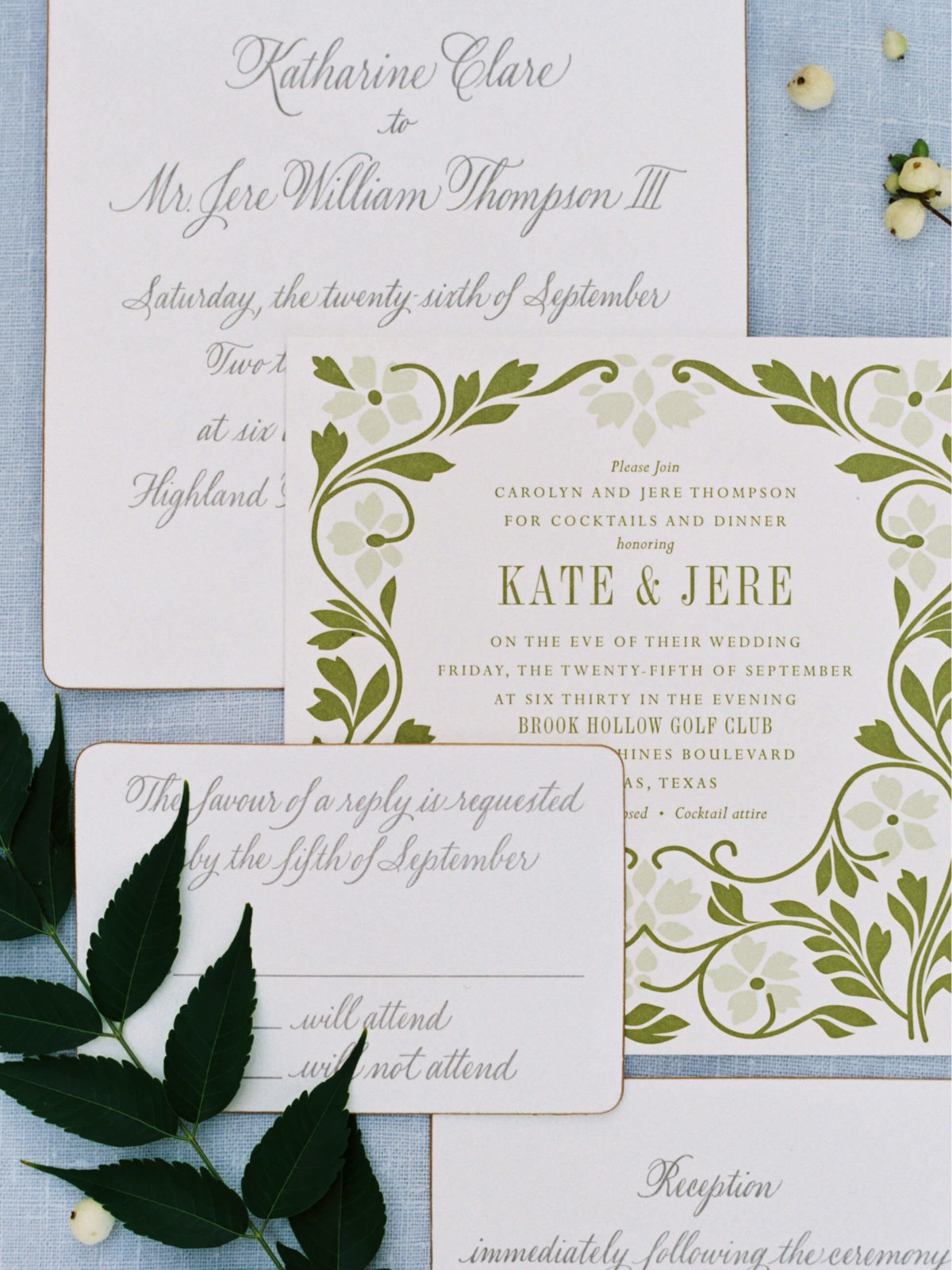 Jere and Kate Thompson, Wedding Feature