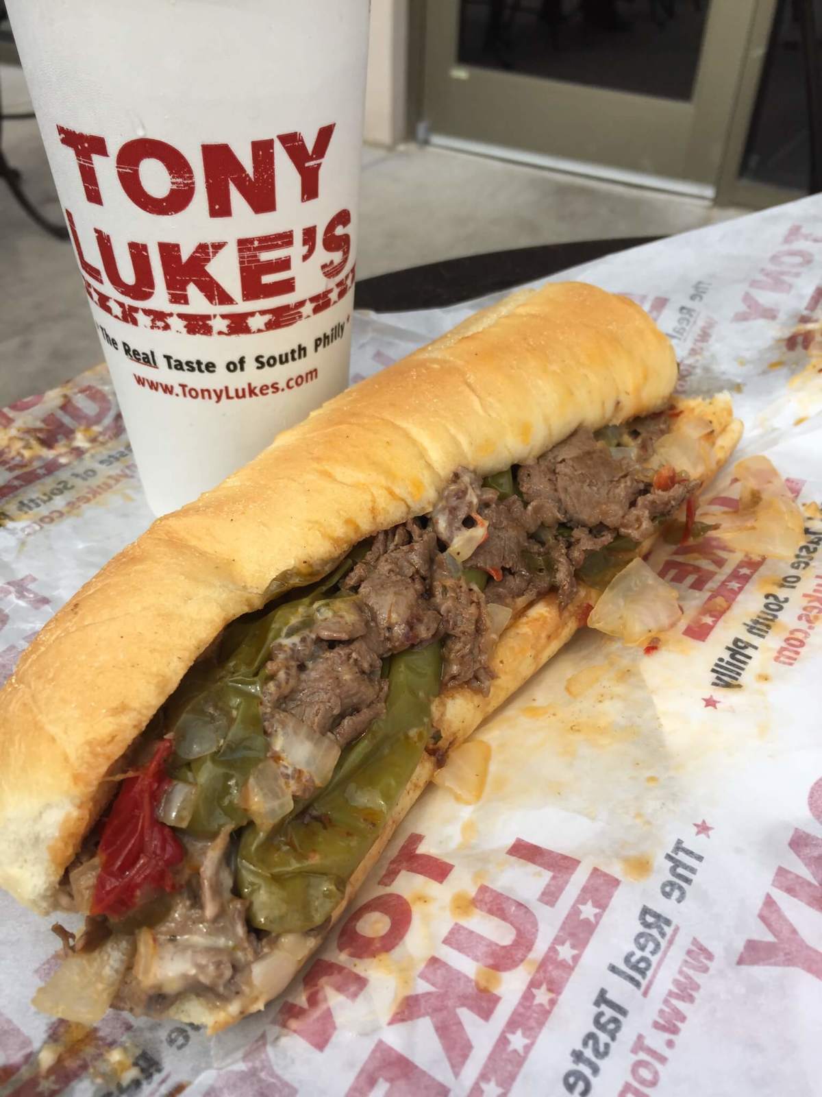 Tony Luke's cheesesteak