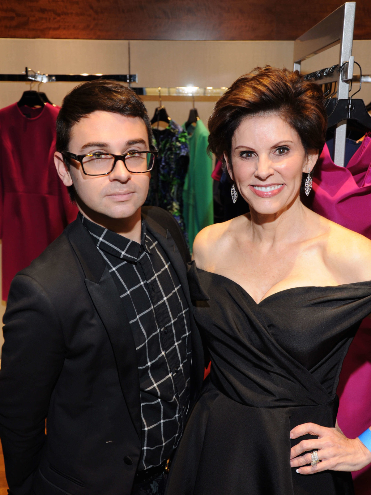 Christian Siriano, Linda Reid at Elizabeth Anthony