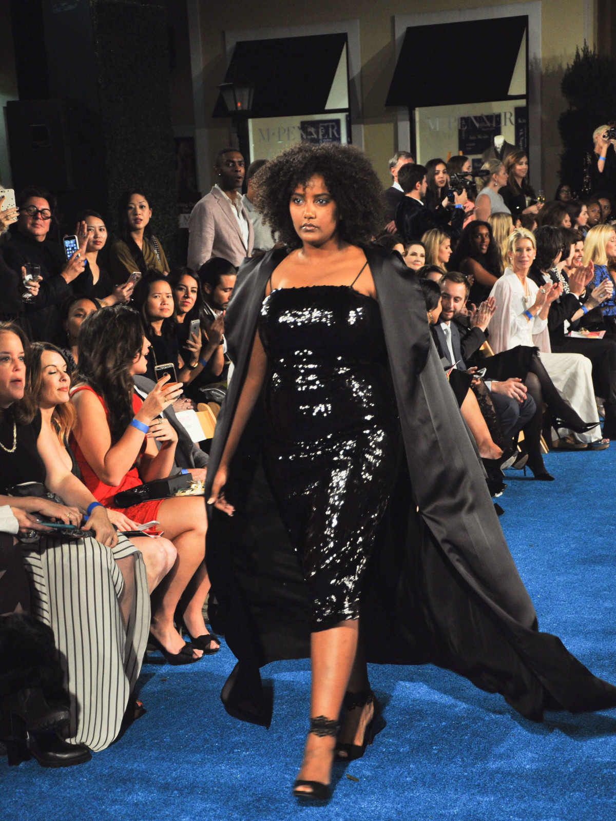 Christian Siriano runway show at Elizabeth Anthony