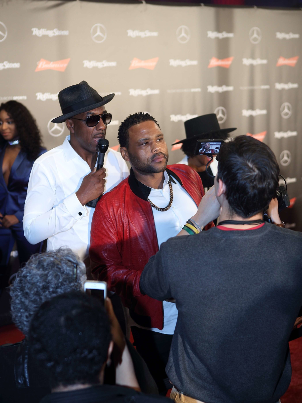 JB Smoove, Anthony Anderson at Rolling Stone party