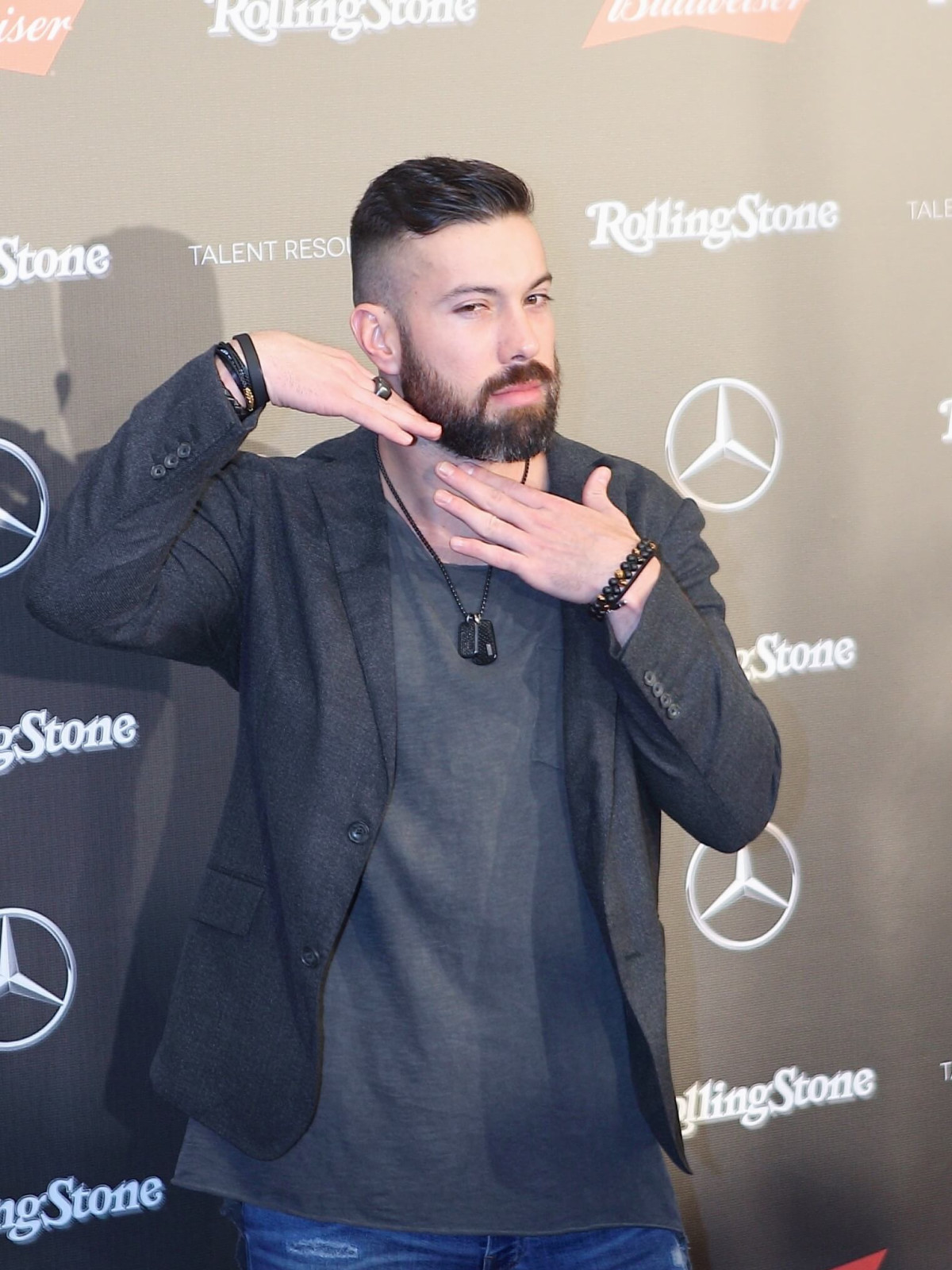Andrew Sendejo at Rolling Stone party