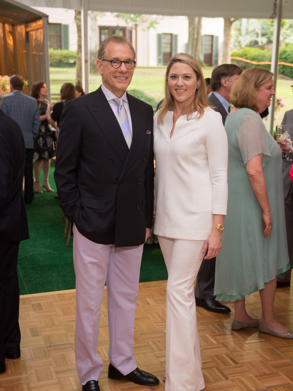 Gary Tinterow, Amy Purvis at Bayou Bend Garden Party 2017