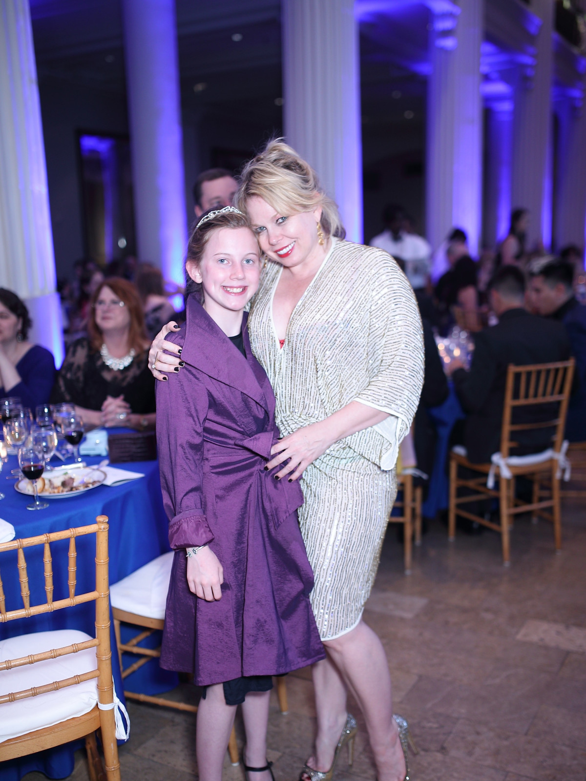 Tammy Dowe and daughter Lillian at Denali Gala