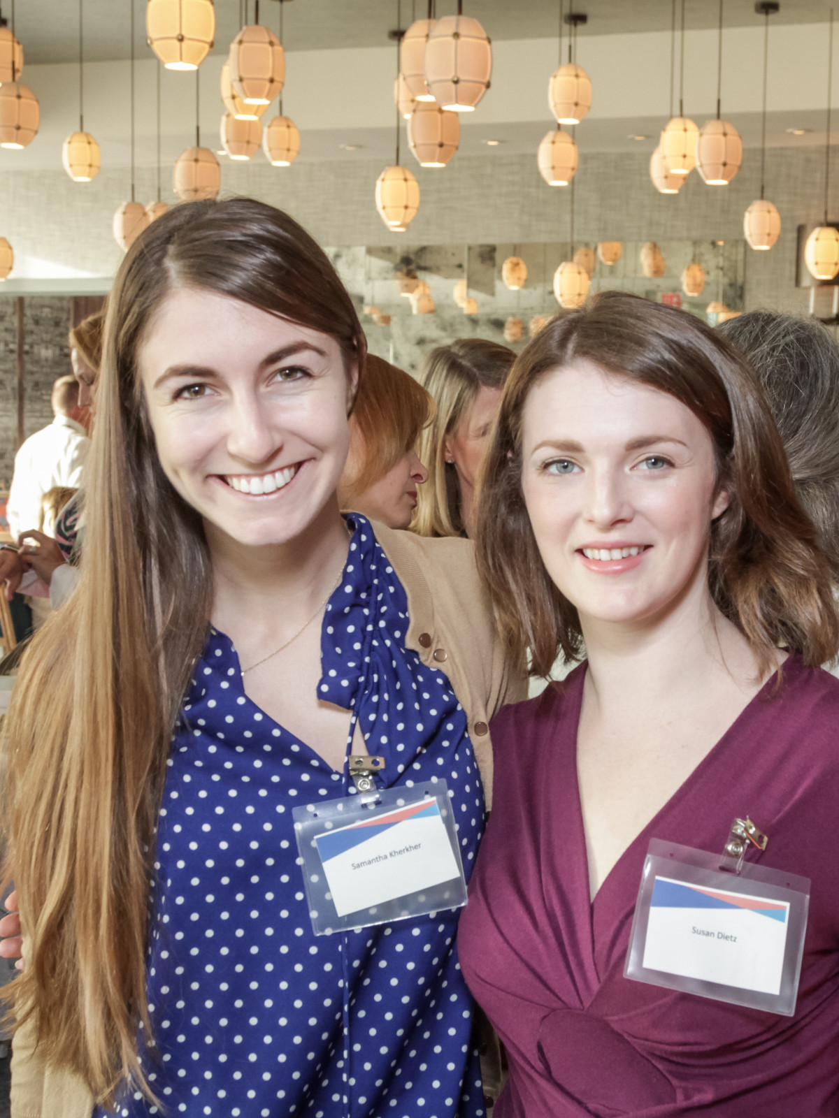 Ellevate Network breakfast 6/16 Samantha Kherker and Susan Dietz