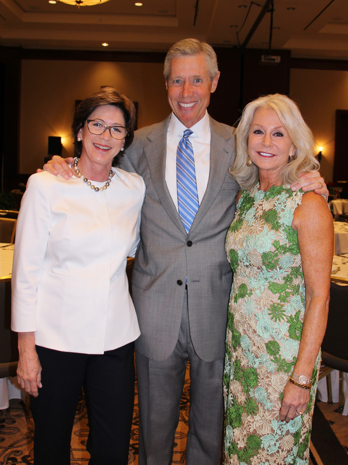 Brookwood luncheon, Stephanie Tucker, Steve Beasley, Nancy Beasley