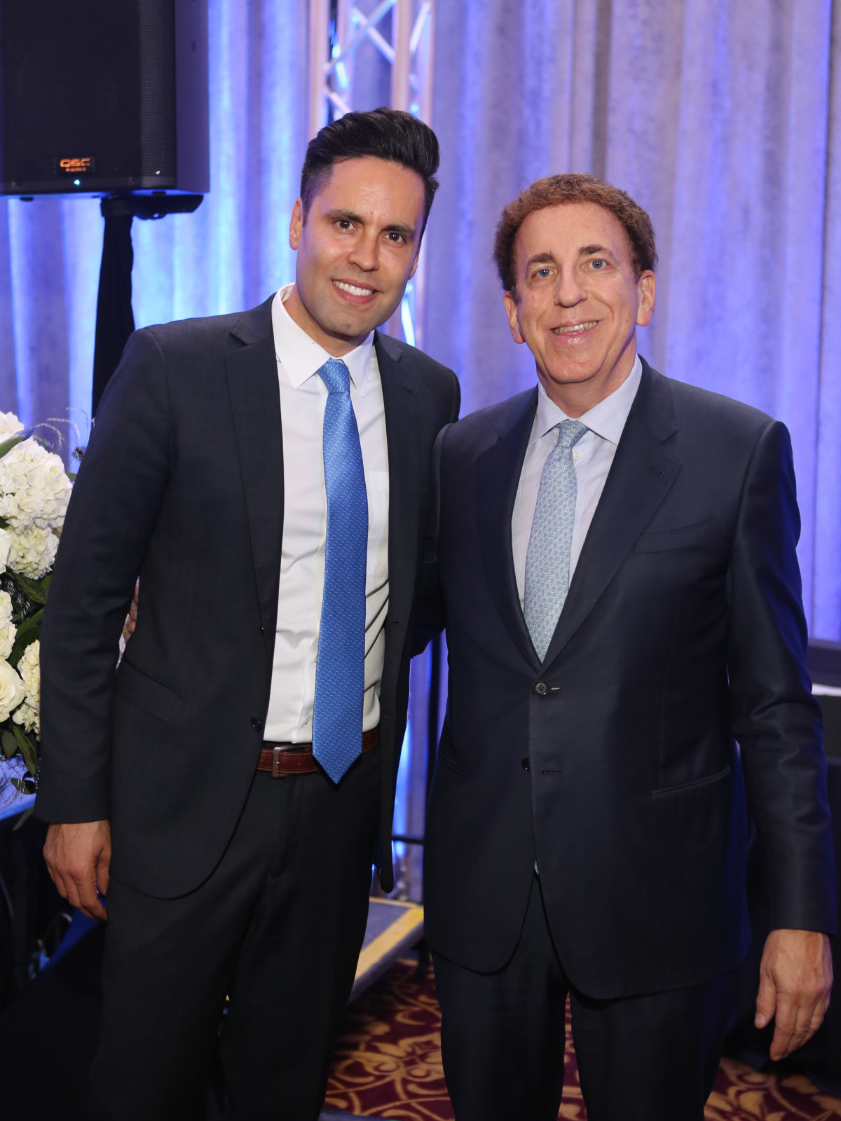 Blue Cure Gala, April 2016, Gabe Canales, Dr. Dean Ornish