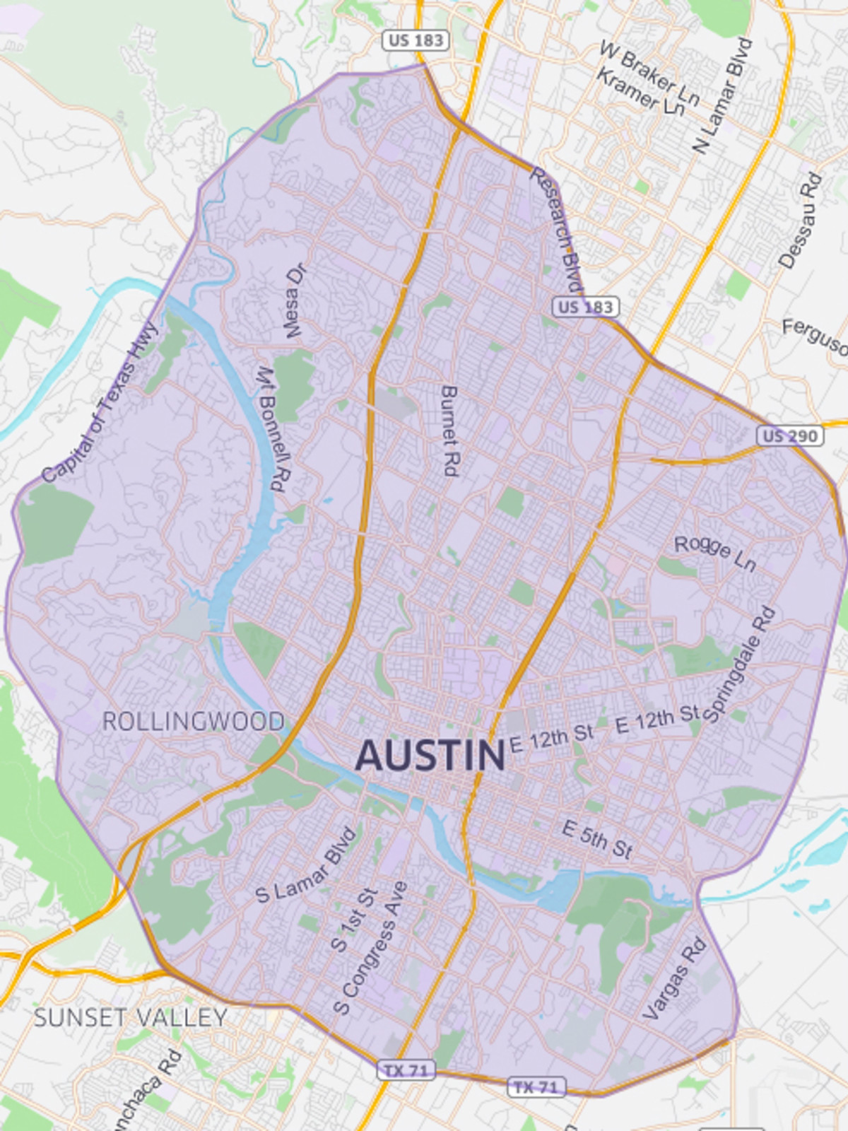 UberEATS app Austin map coverage area delivery zone March 2016
