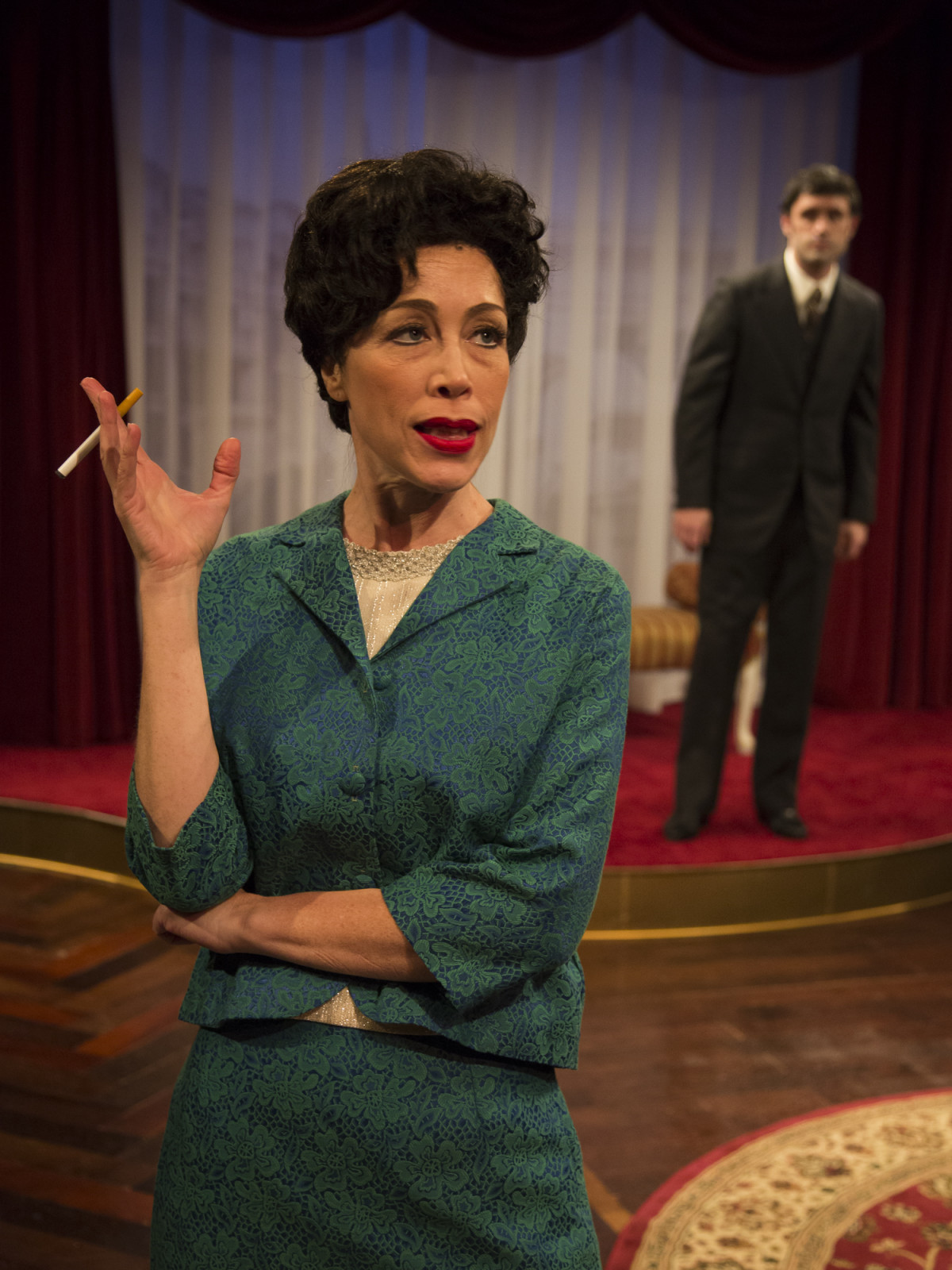 Carolyn Johnson as Judy Garland in Stages End of the Rainbow